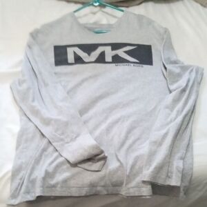 Michael Kors Gray Long Sleeve Tee